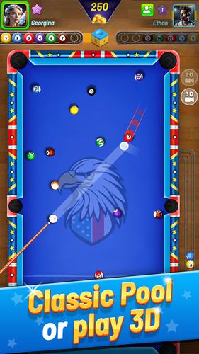 8 Ball Shoot It All - 3D Pool Captura de pantalla 1