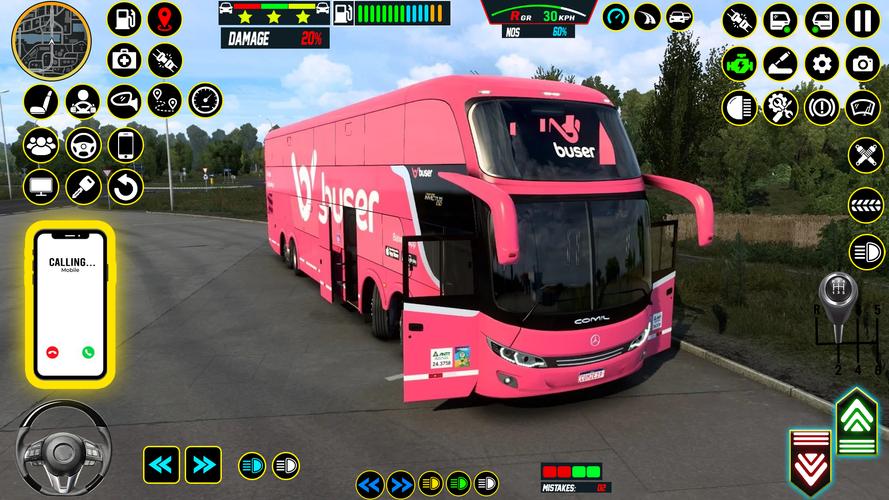Bus Games 2023 Coach Bus Game Скриншот 2