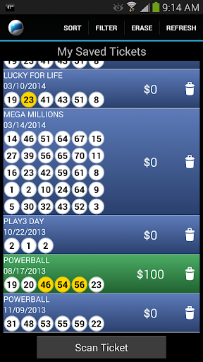 Connecticut Lottery Scanner Zrzut ekranu 1