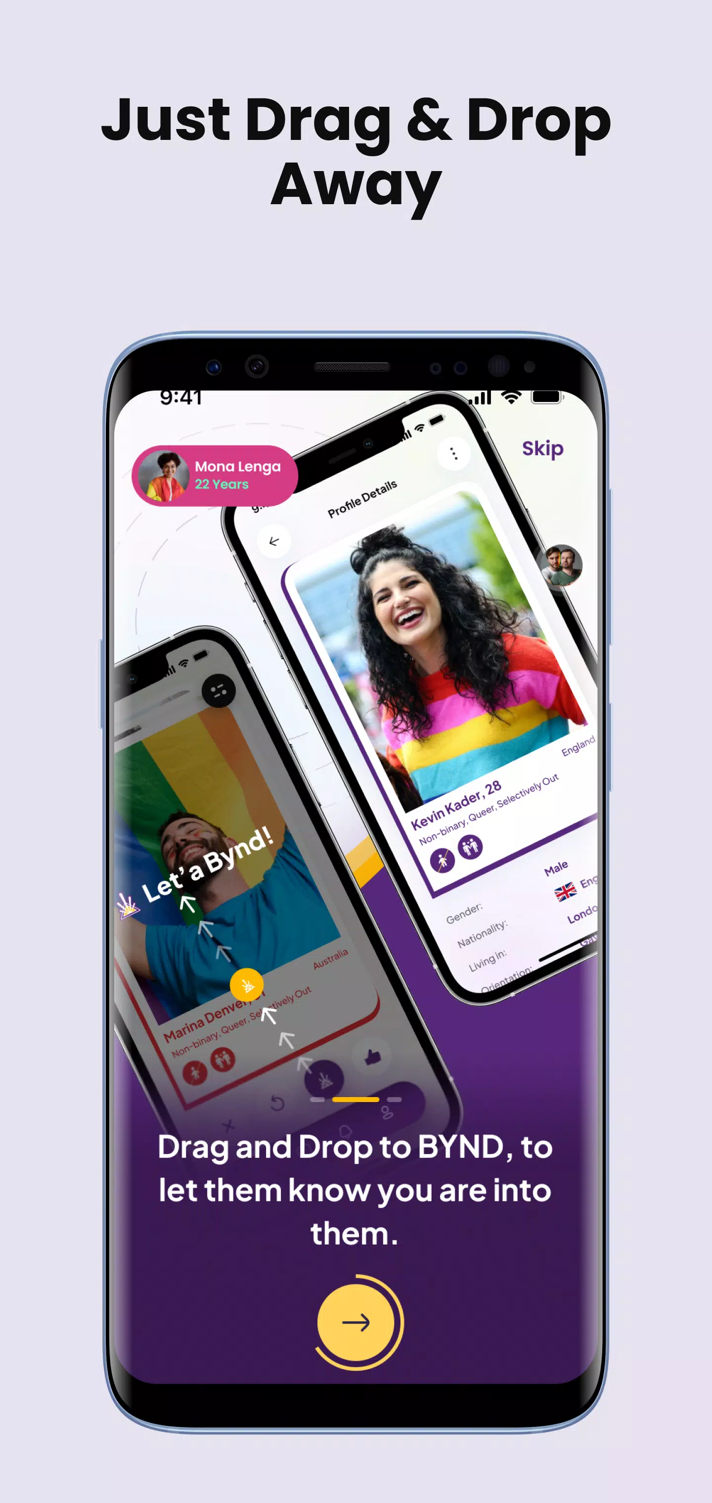 Byndr Social ဖန်သားပြင်ဓာတ်ပုံ 3