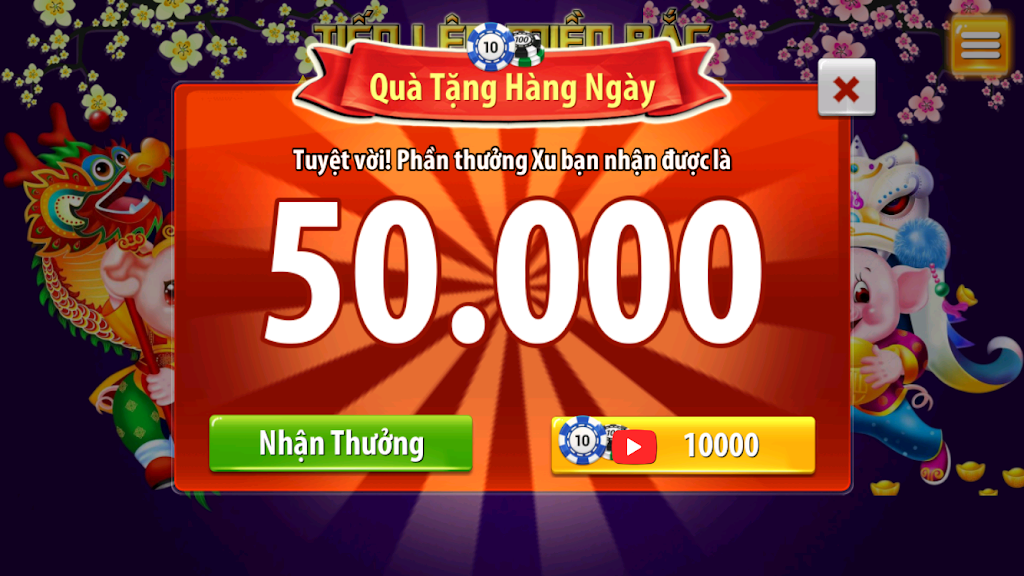 Tien Len Mien Bac - Tien Len Dong Chat Dong Mau Captura de pantalla 2
