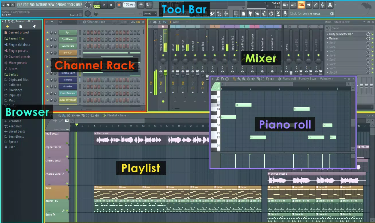 FL Studio for Beginners ဖန်သားပြင်ဓာတ်ပုံ 1
