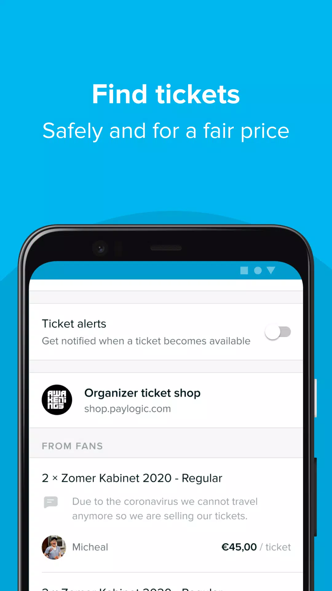 TicketSwap - Buy, Sell Tickets स्क्रीनशॉट 3