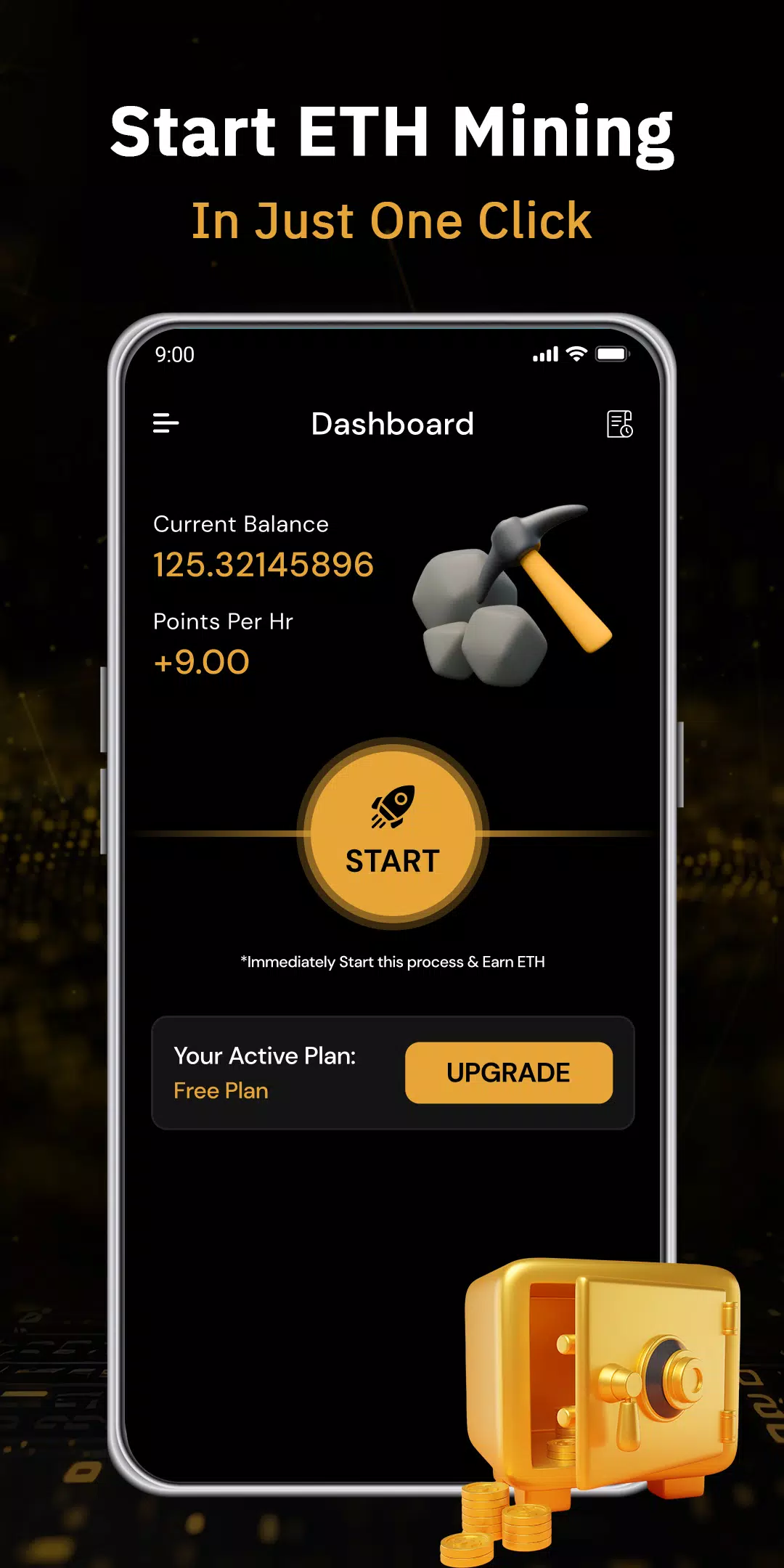 ETH Cloud Miner- Earn Ethereum ဖန်သားပြင်ဓာတ်ပုံ 2