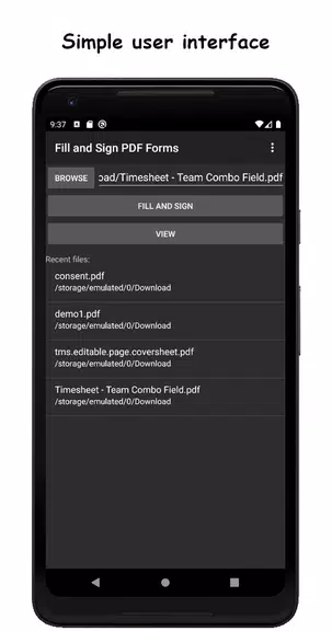 Fill and Sign PDF Forms Tangkapan skrin 1