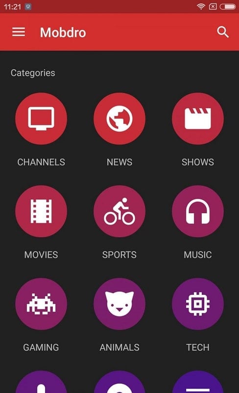 Mobdro Screenshot 1