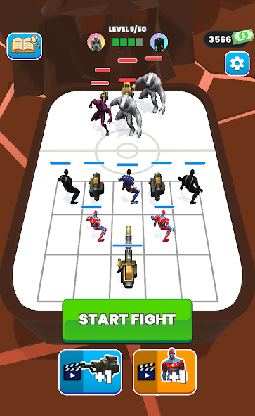 Merge Master Superhero Battle Mod ဖန်သားပြင်ဓာတ်ပုံ 1