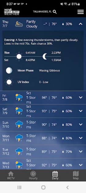 WCTV First Alert Weather 스크린샷 3