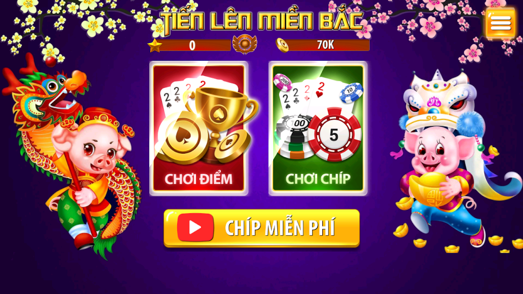 Tien Len Mien Bac - Tien Len Dong Chat Dong Mau Captura de pantalla 1