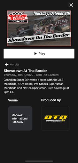 Dirt Track Digest TV Zrzut ekranu 3