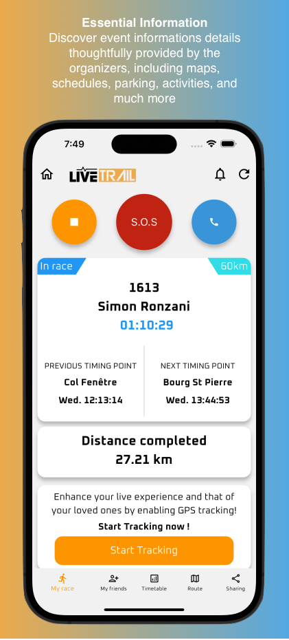 LiveTrail Tangkapan skrin 2