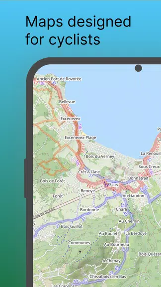 World Bike Map: GPS Navigation Captura de pantalla 2