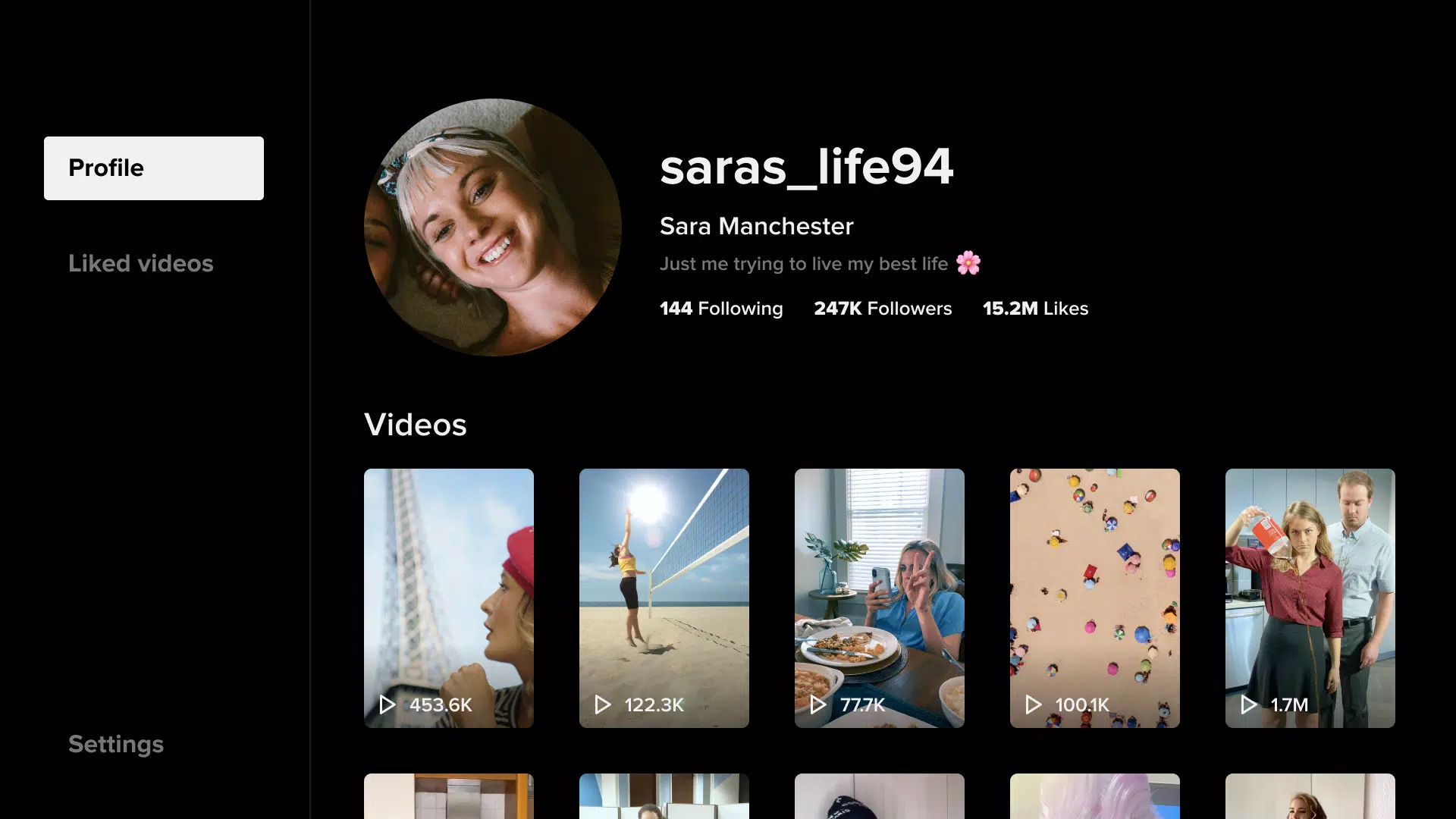 TikTok for Android TV スクリーンショット 4