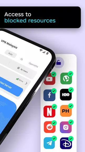 VPN Malaysia - Unlimited KL IP Скриншот 3