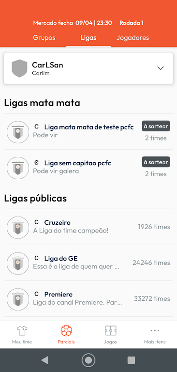 Parciais CFC Captura de pantalla 4