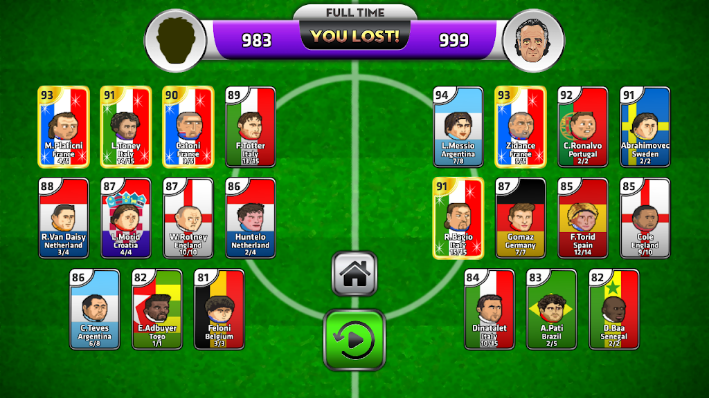 Head Soccer Cards Screenshot 1