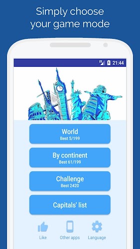 Capitals of the countries Quiz应用截图第4张