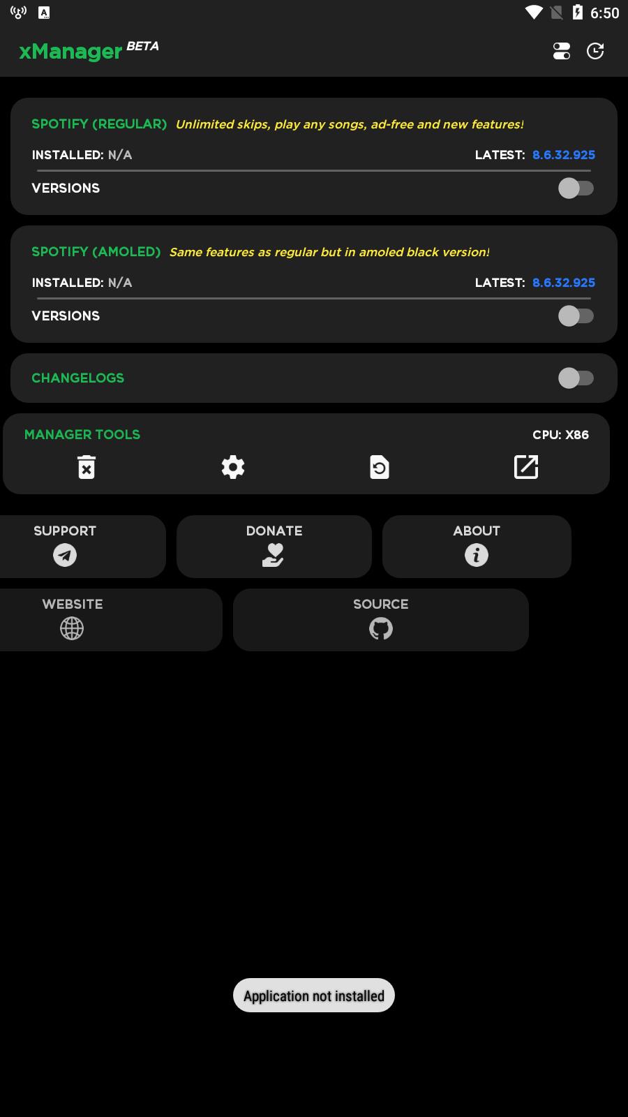 Schermata xManager For Spotify 1