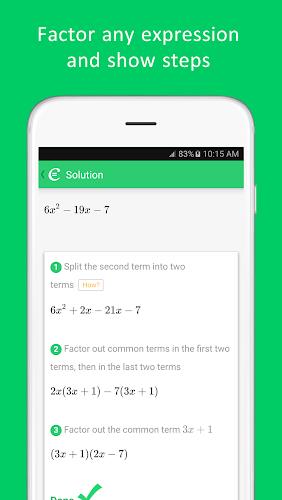 Cymath - Math Problem Solver स्क्रीनशॉट 4