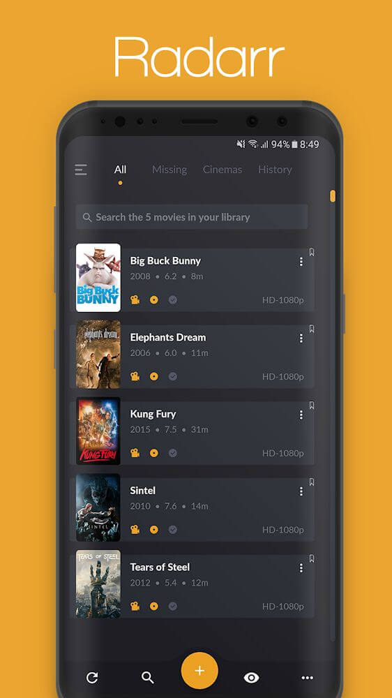 nzb360 - Sonarr / Radarr / SAB Screenshot 2
