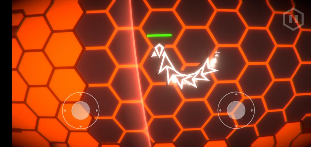 Hexa-Neon Shooter Ảnh chụp màn hình 4