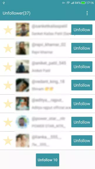 Unfollow Users Cleaner स्क्रीनशॉट 4