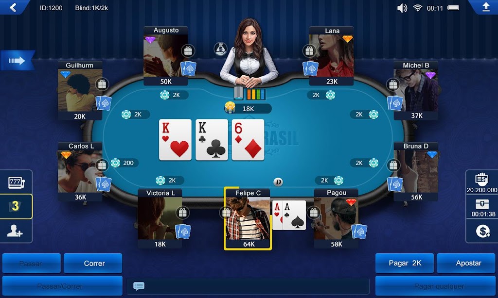 Poker Brasil HD Tangkapan skrin 2