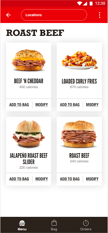 Arby's Fast Food Sandwiches Скриншот 2