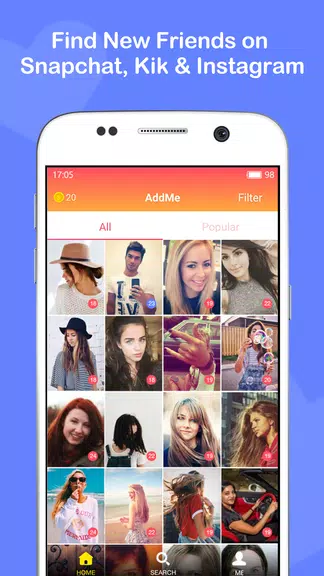 Add Friends for Snapchat, Kik應用截圖第1張