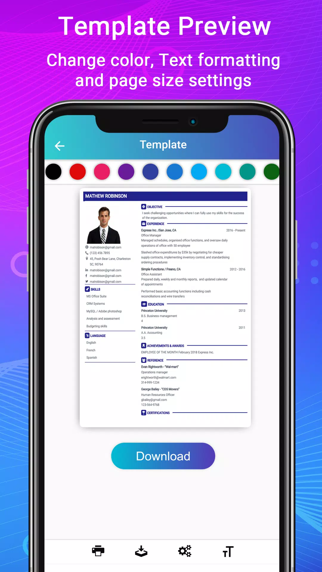 Resume Builder App, CV maker应用截图第4张