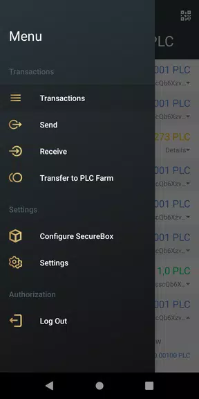 PLC Wallet Screenshot 2