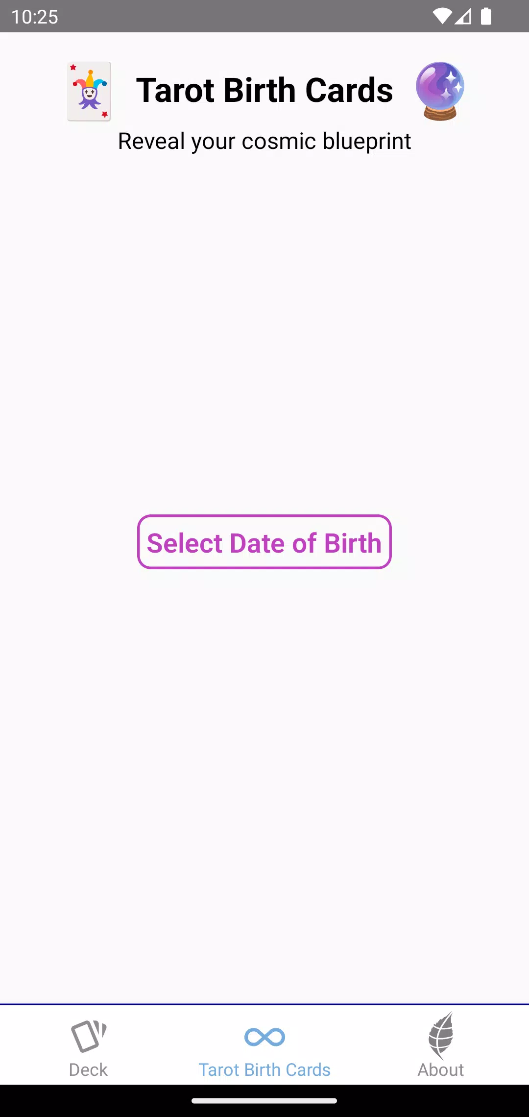 Tarot Birth Cards Скриншот 1