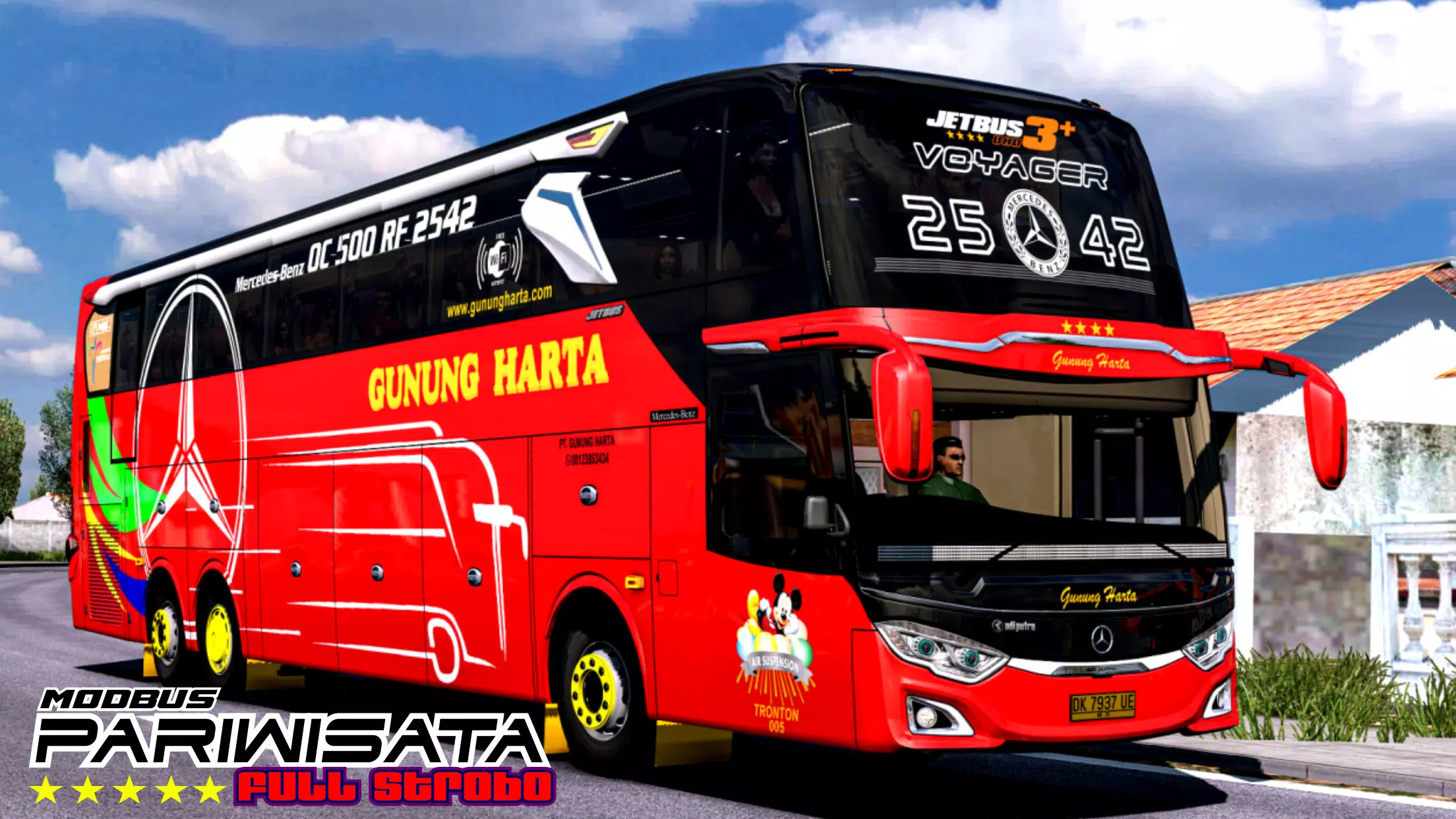 Mod Bus Pariwisata Full Strobo Screenshot 1