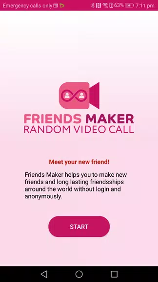 Friends Maker - Random Video Call スクリーンショット 1