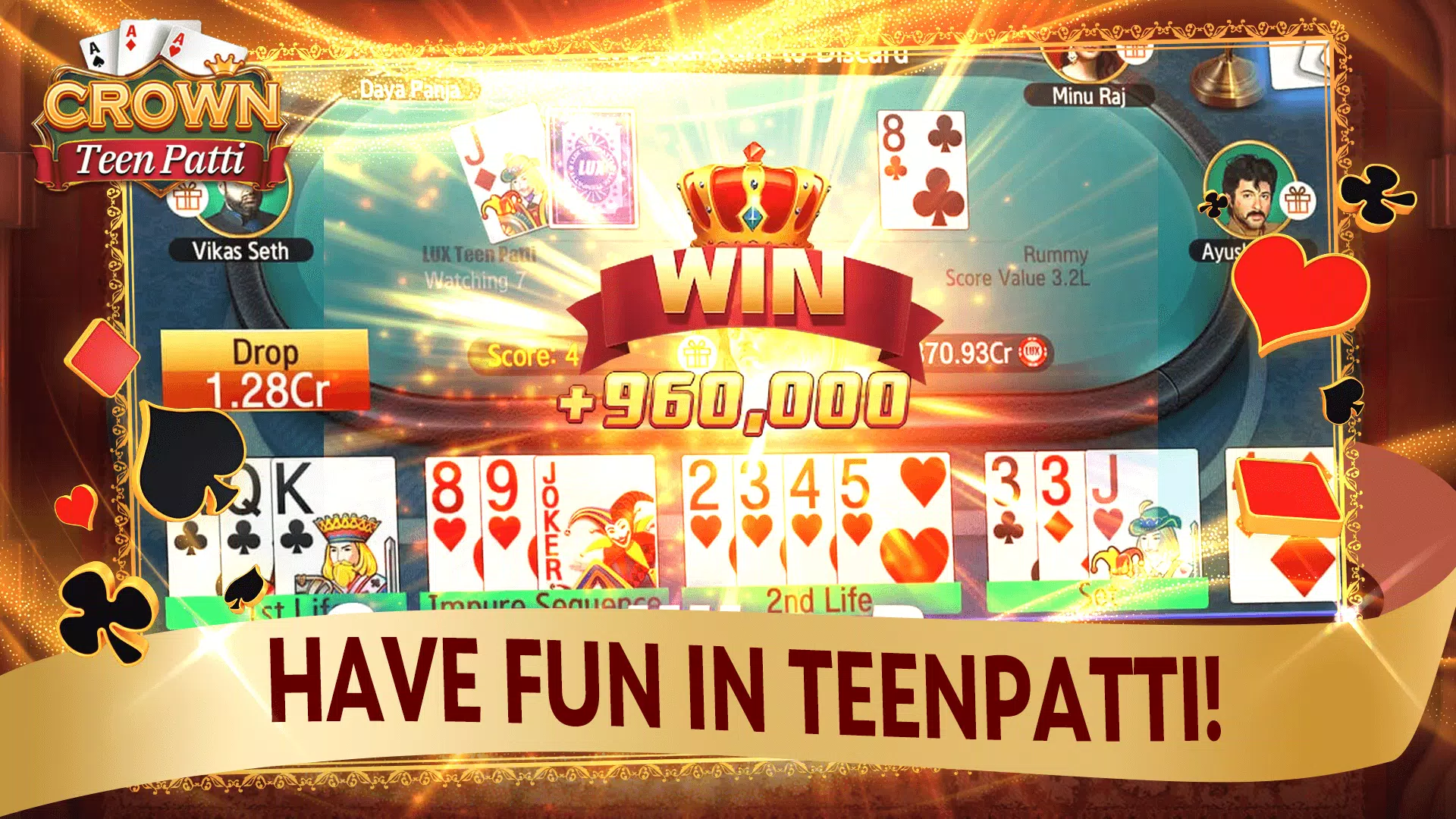 Teen Patti Crown Скриншот 1
