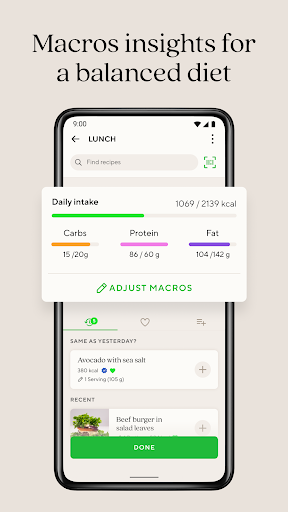 Lifesum Food Tracker & Fasting स्क्रीनशॉट 1