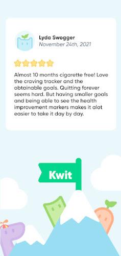 Kwit - Quit smoking for good! Tangkapan skrin 1