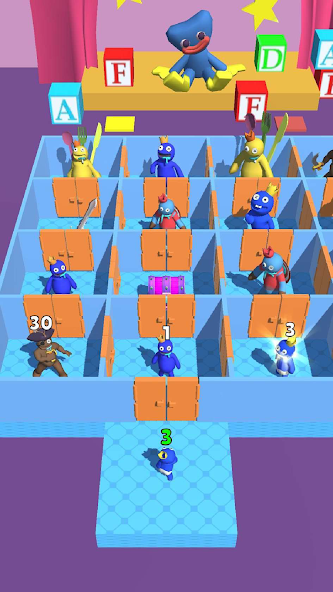 Rainbow Monster - Room Maze Mod ภาพหน้าจอ 1
