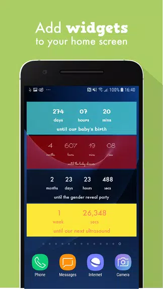 Schermata Baby Countdown Widget 4