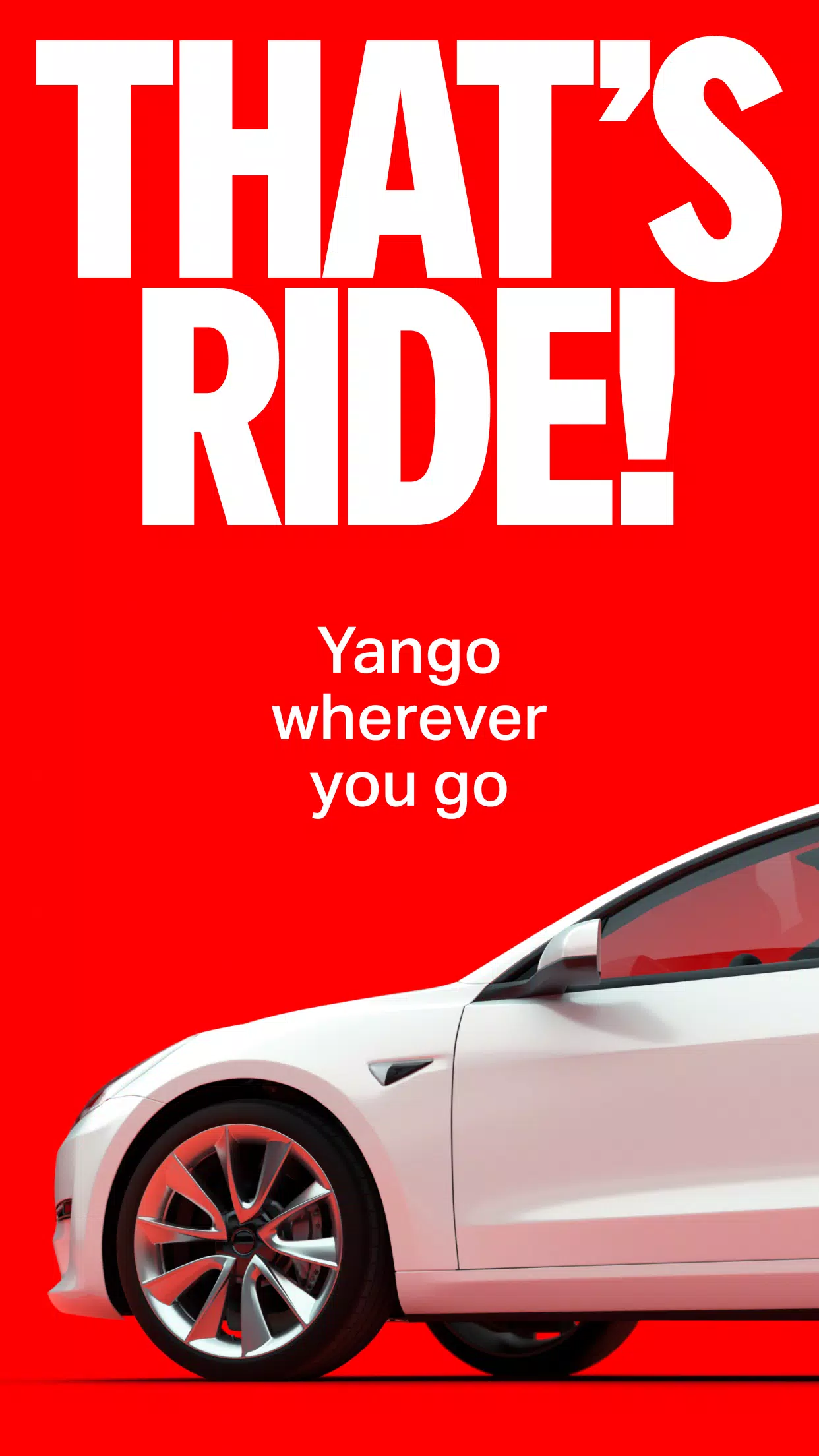 Yango — pede uma viagem na app Captura de tela 1