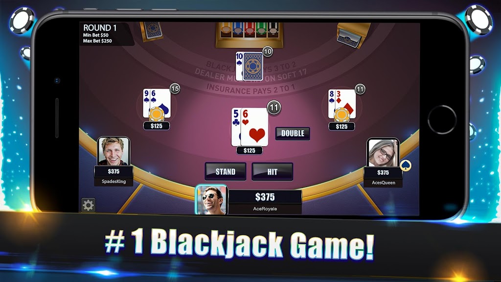Blackjack Legends: 21 Online Multiplayer Casino Tangkapan skrin 1