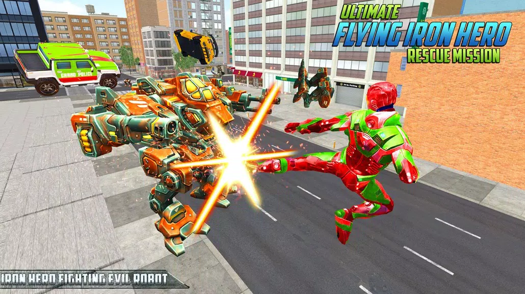 Ultimate KungFu Superhero Iron Fighting Free Game 스크린샷 1