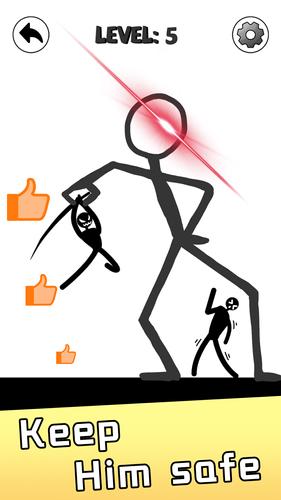 Save Stickman: Brain Draw Line Schermafbeelding 2