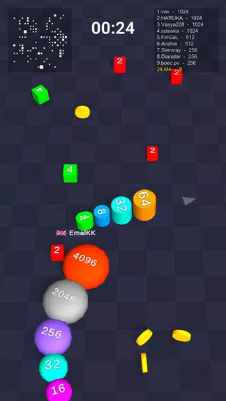 Cube Arena 2048: Merge Numbers Tangkapan skrin 1