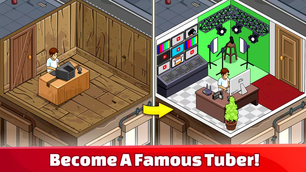 Schermata Tube Tycoon - Tubers Simulator 1