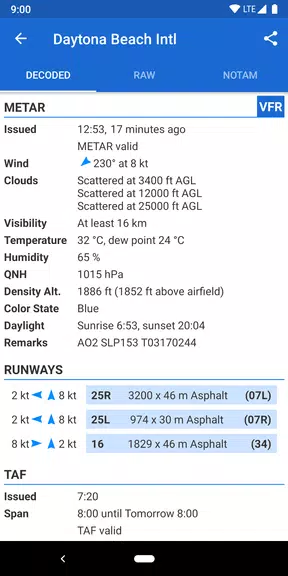 Avia Weather - METAR & TAF Screenshot 2
