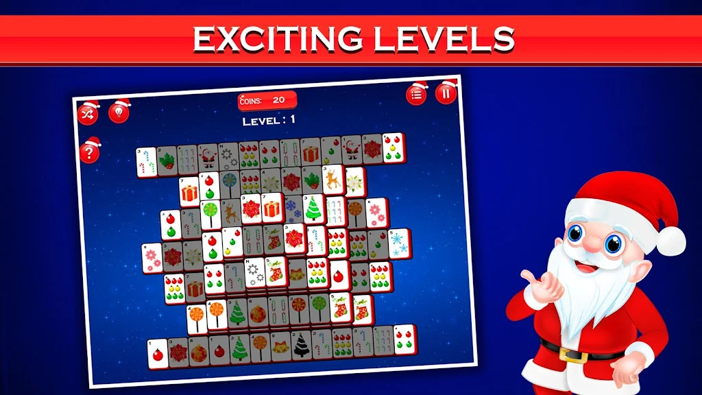 Mahjong Deluxe - Christmas Fun Скриншот 1