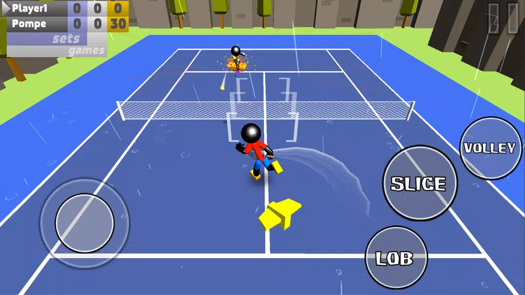 Stickman 3D Tennis Captura de tela 4