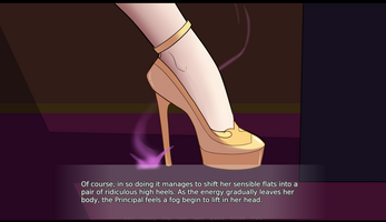 The Principals Bimbofication - A Kinetic Visual Novel 스크린샷 3