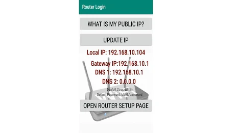 Router Setup Page - WiFi Passw ဖန်သားပြင်ဓာတ်ပုံ 1